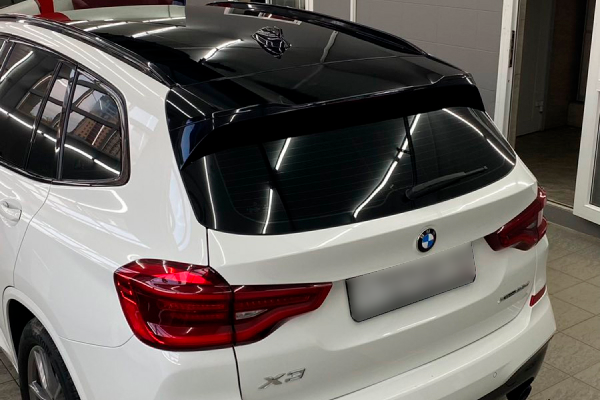 BMW X3 оклейка пленкой сзади 